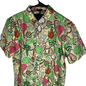 Soulstar Fruity Slim Fit Button Down Shirt Cotton Men’s Size M